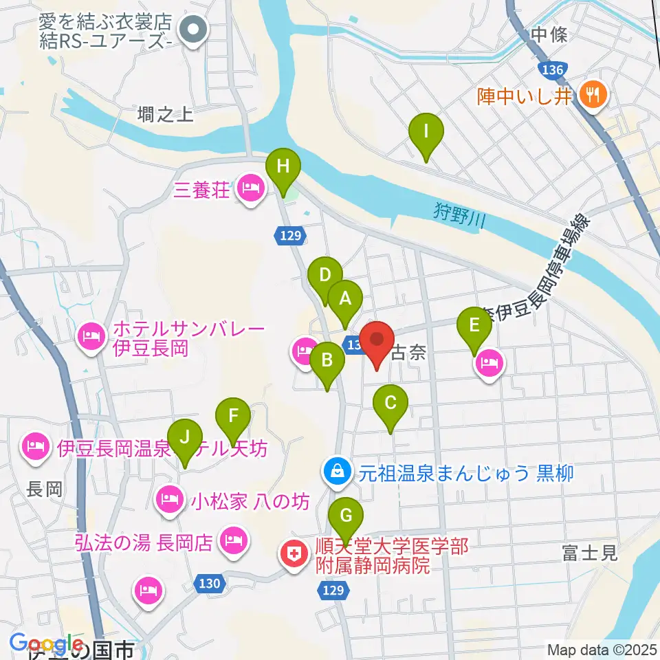長岡総合会館アクシスかつらぎ周辺の駐車場・コインパーキング一覧地図