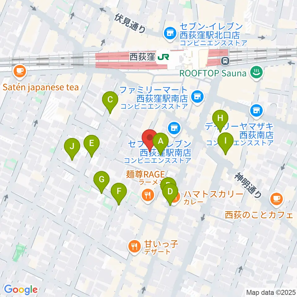 SAWYER CAFE周辺の駐車場・コインパーキング一覧地図