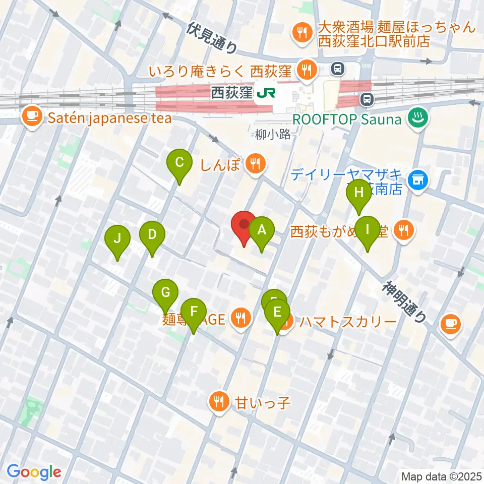 SAWYER CAFE周辺の駐車場・コインパーキング一覧地図