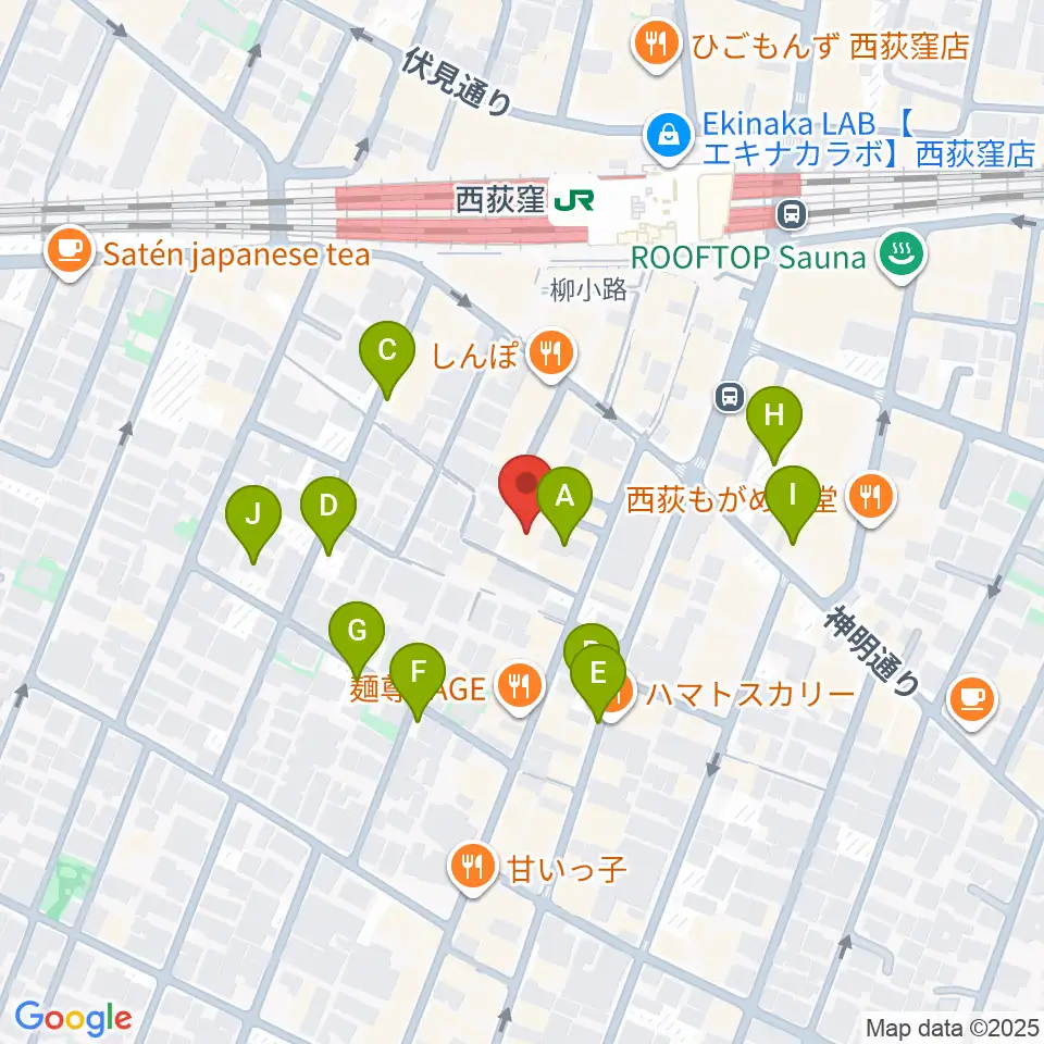 SAWYER CAFE周辺の駐車場・コインパーキング一覧地図