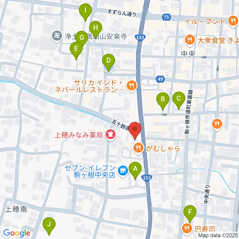 音の芽ホール周辺の駐車場・コインパーキング一覧地図