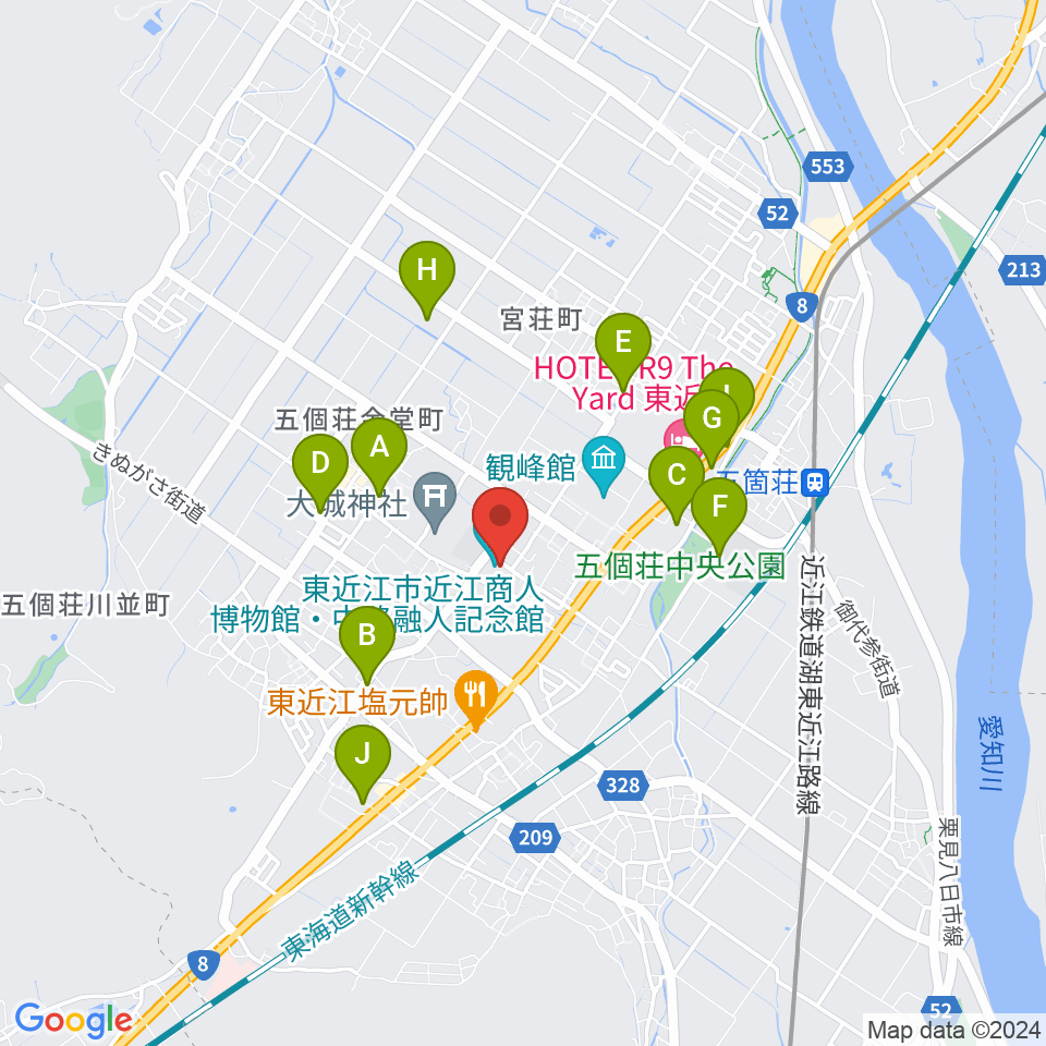 てんびんの里文化学習センター周辺の駐車場・コインパーキング一覧地図