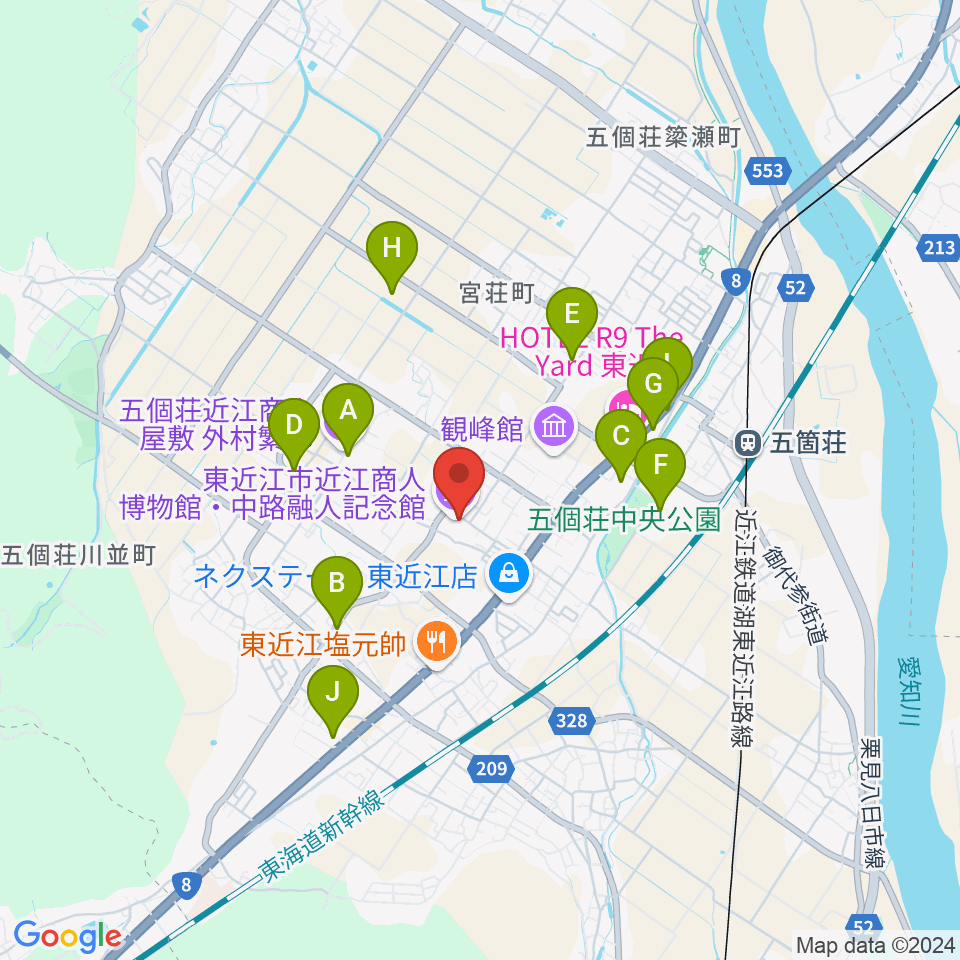 てんびんの里文化学習センター周辺の駐車場・コインパーキング一覧地図