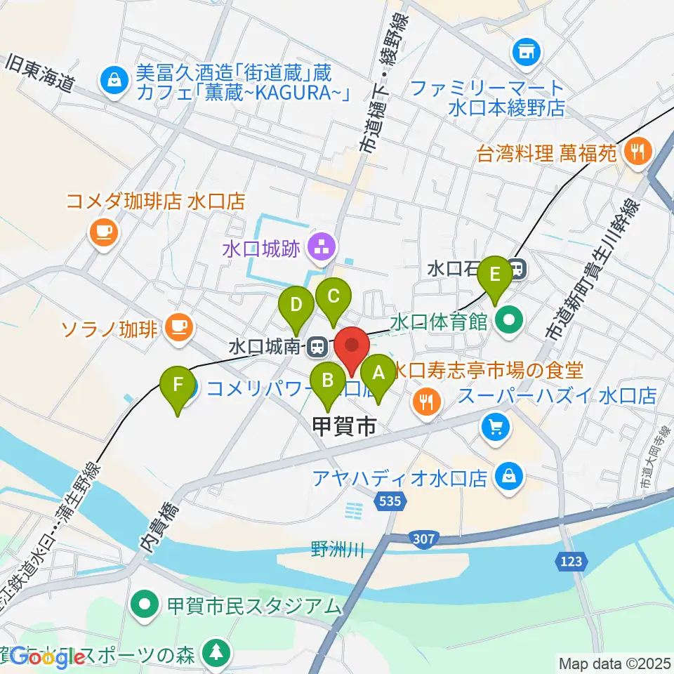 あいこうか市民ホール周辺の駐車場・コインパーキング一覧地図