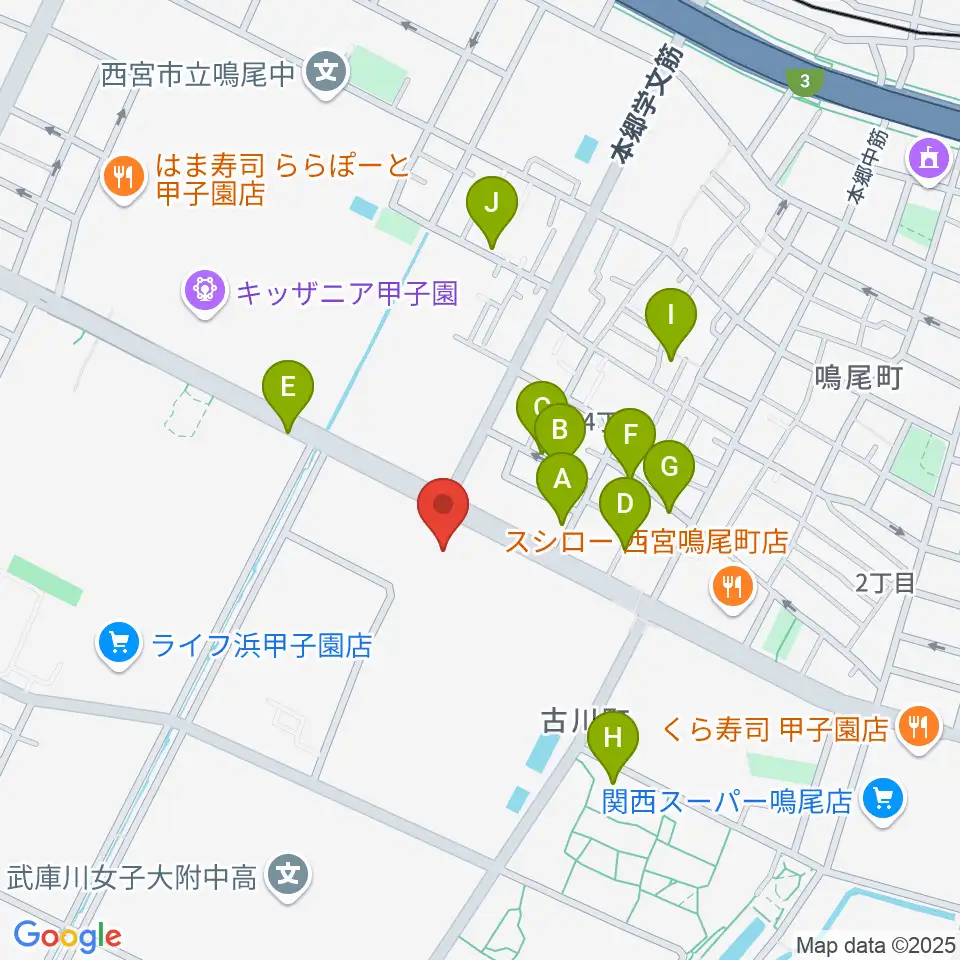 なるお文化ホール周辺の駐車場・コインパーキング一覧地図