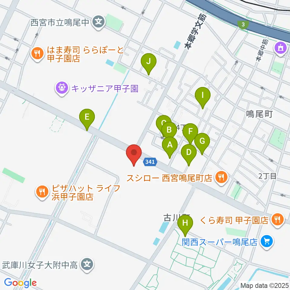 なるお文化ホール周辺の駐車場・コインパーキング一覧地図