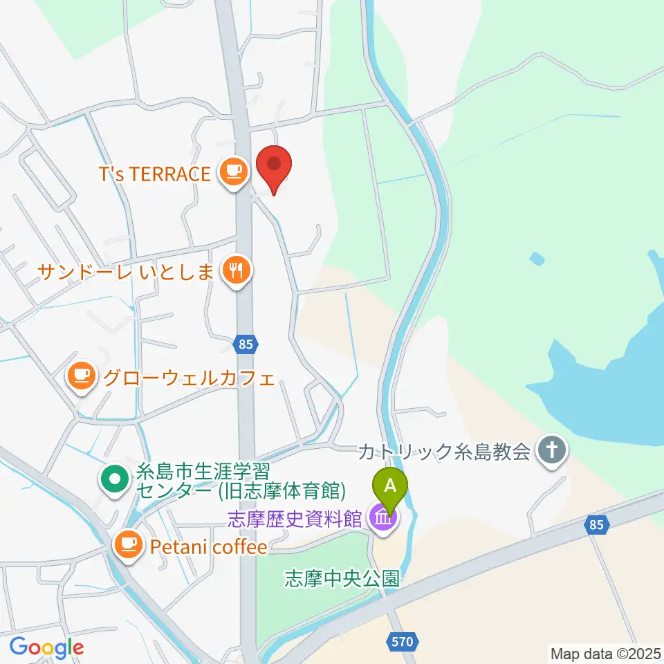 糸島けやきの杜周辺の駐車場・コインパーキング一覧地図