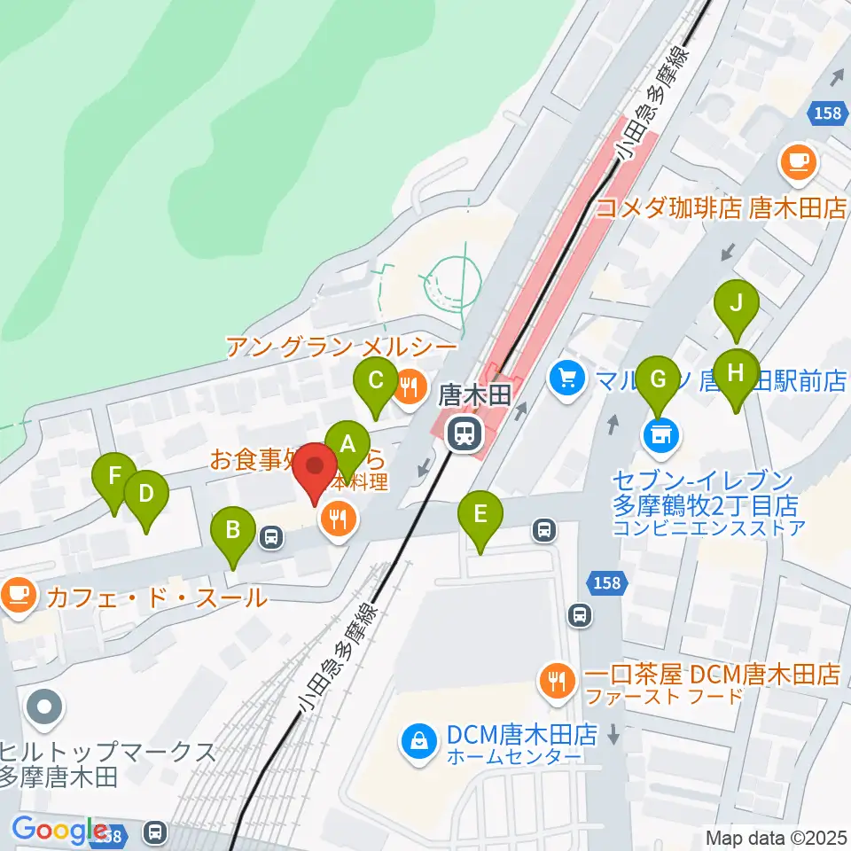 唐木田Cafe Way周辺の駐車場・コインパーキング一覧地図