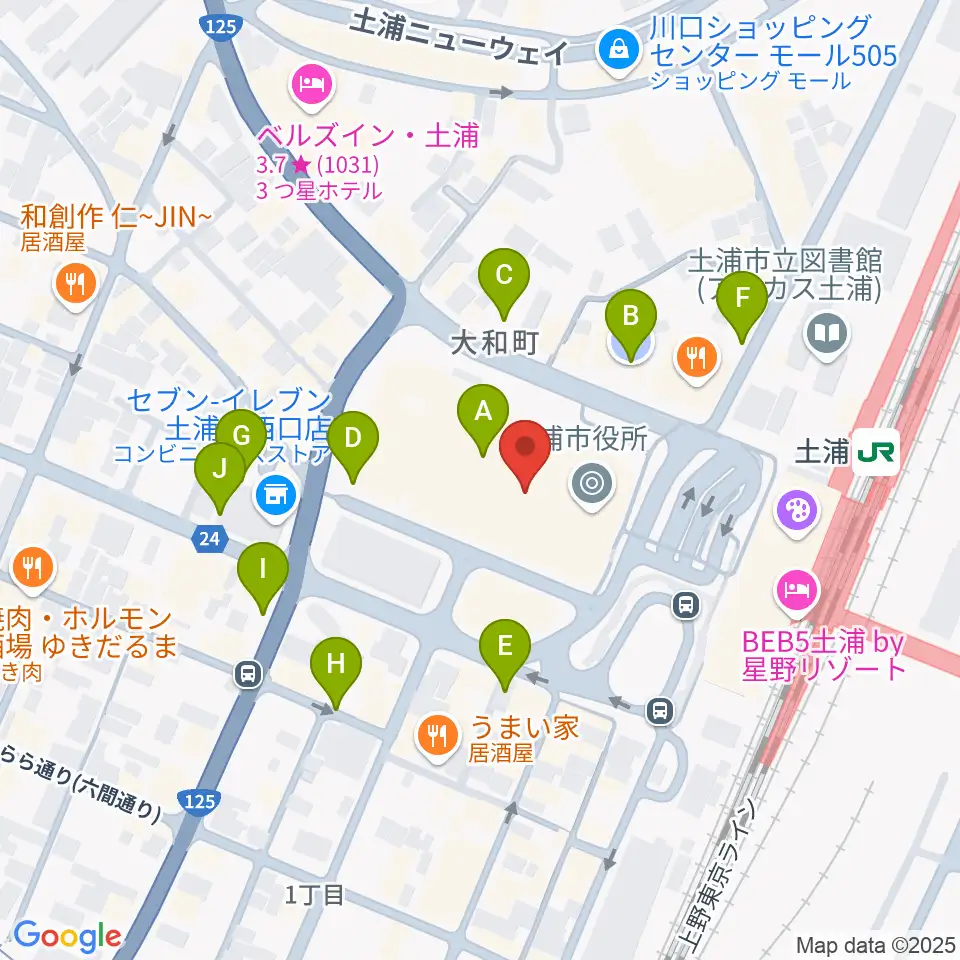 茨城県県南生涯学習センター周辺の駐車場・コインパーキング一覧地図