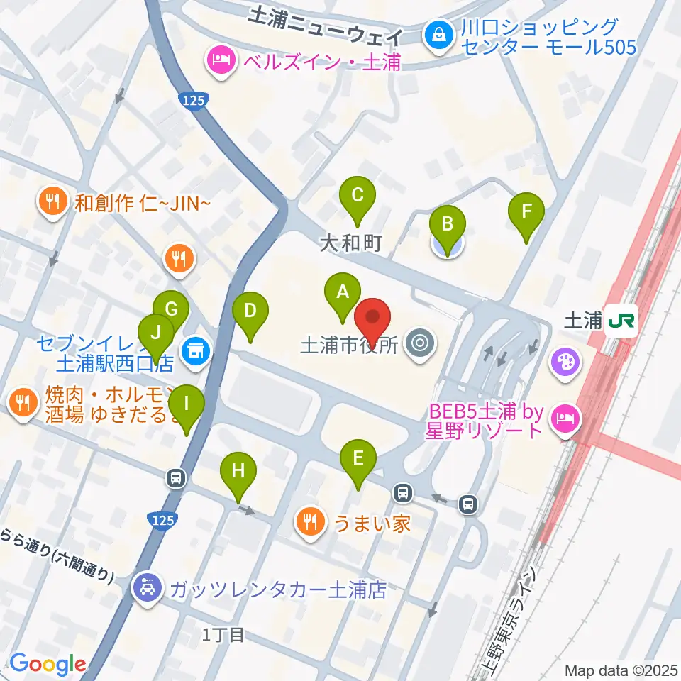 茨城県県南生涯学習センター周辺の駐車場・コインパーキング一覧地図