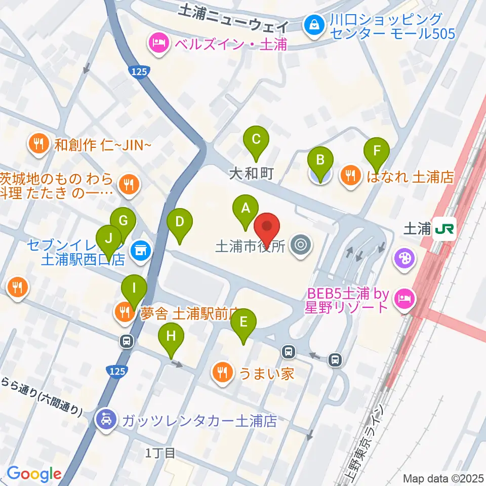 茨城県県南生涯学習センター周辺の駐車場・コインパーキング一覧地図