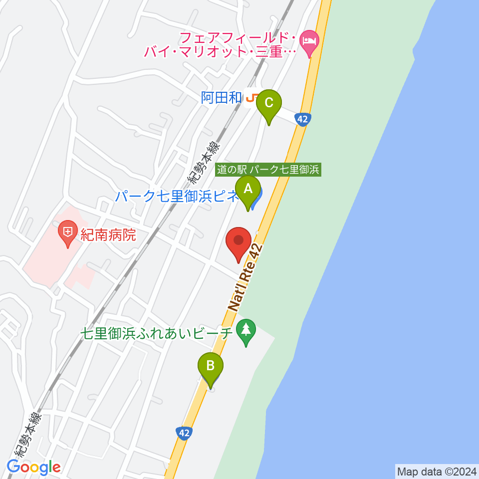 御浜町中央公民館周辺の駐車場・コインパーキング一覧地図