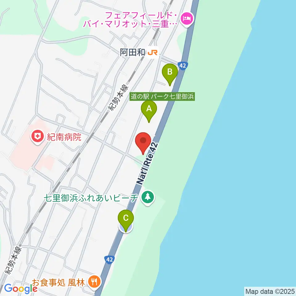 御浜町中央公民館周辺の駐車場・コインパーキング一覧地図