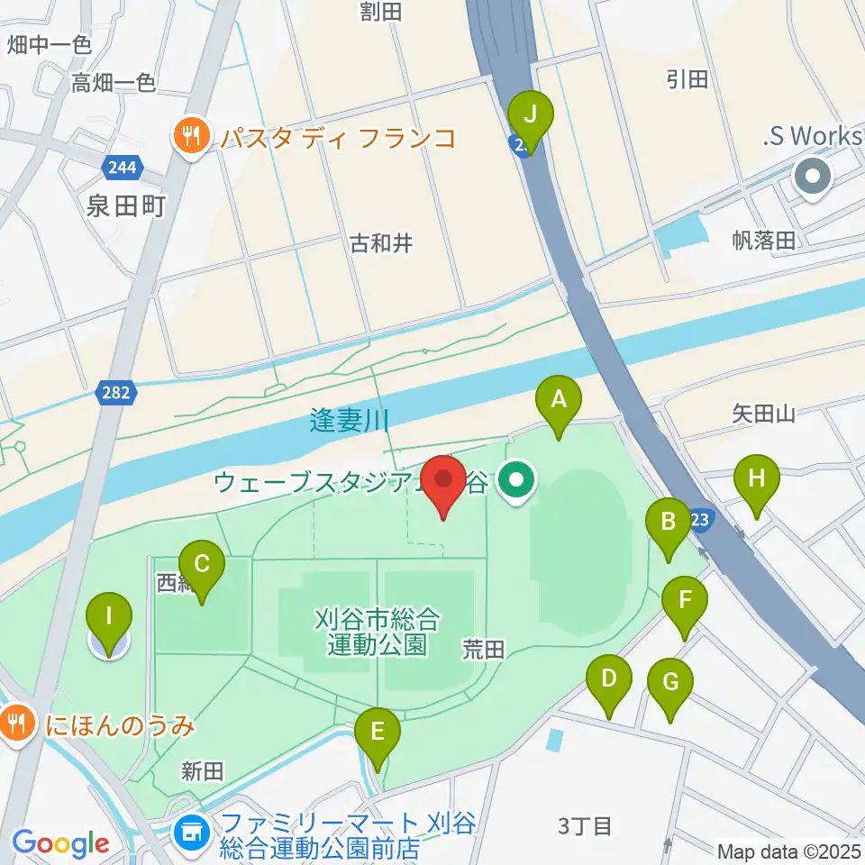 ウィングアリーナ刈谷周辺の駐車場・コインパーキング一覧地図