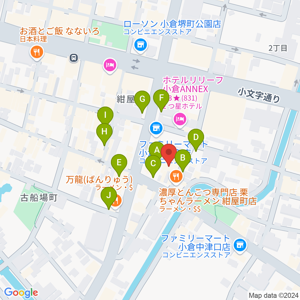 小倉WHIPPING POST周辺の駐車場・コインパーキング一覧地図