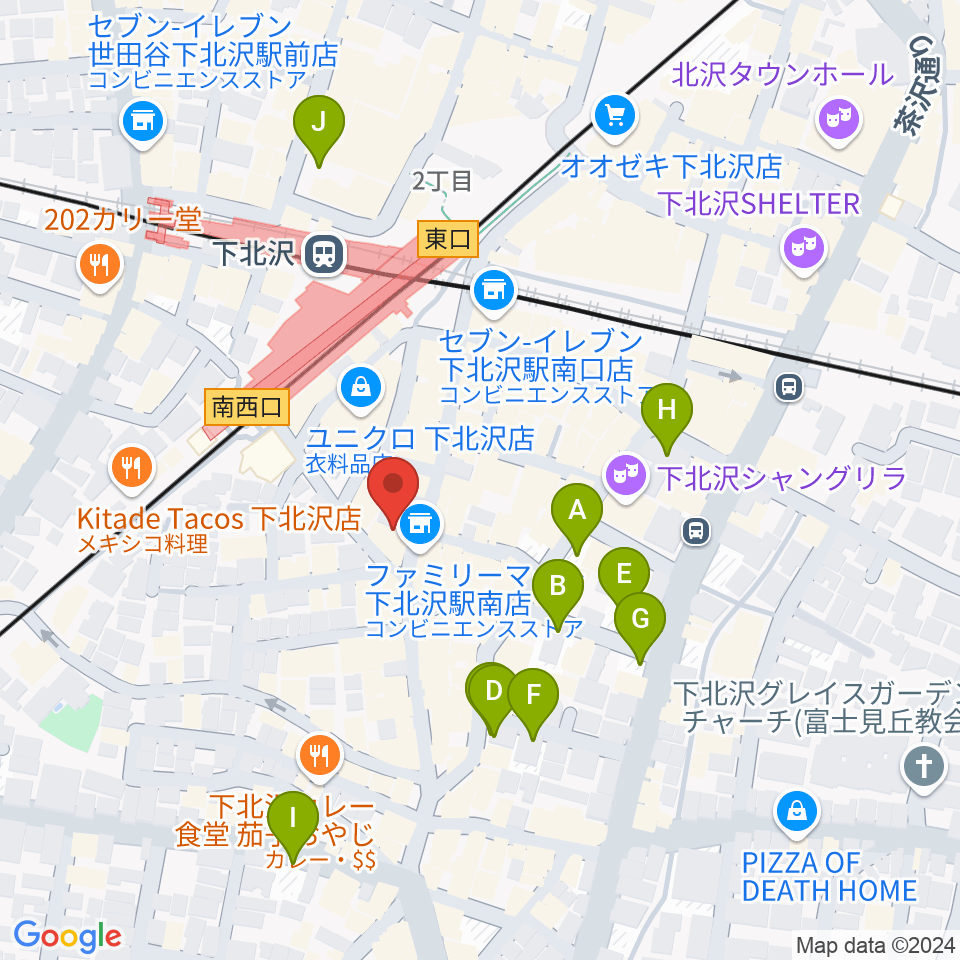 空飛ぶこぶたや周辺の駐車場・コインパーキング一覧地図