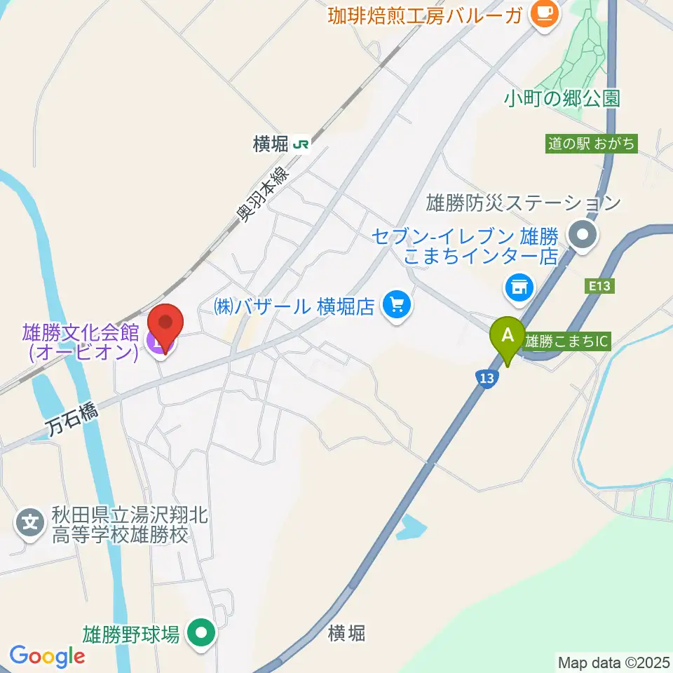 雄勝文化会館オービオン周辺の駐車場・コインパーキング一覧地図