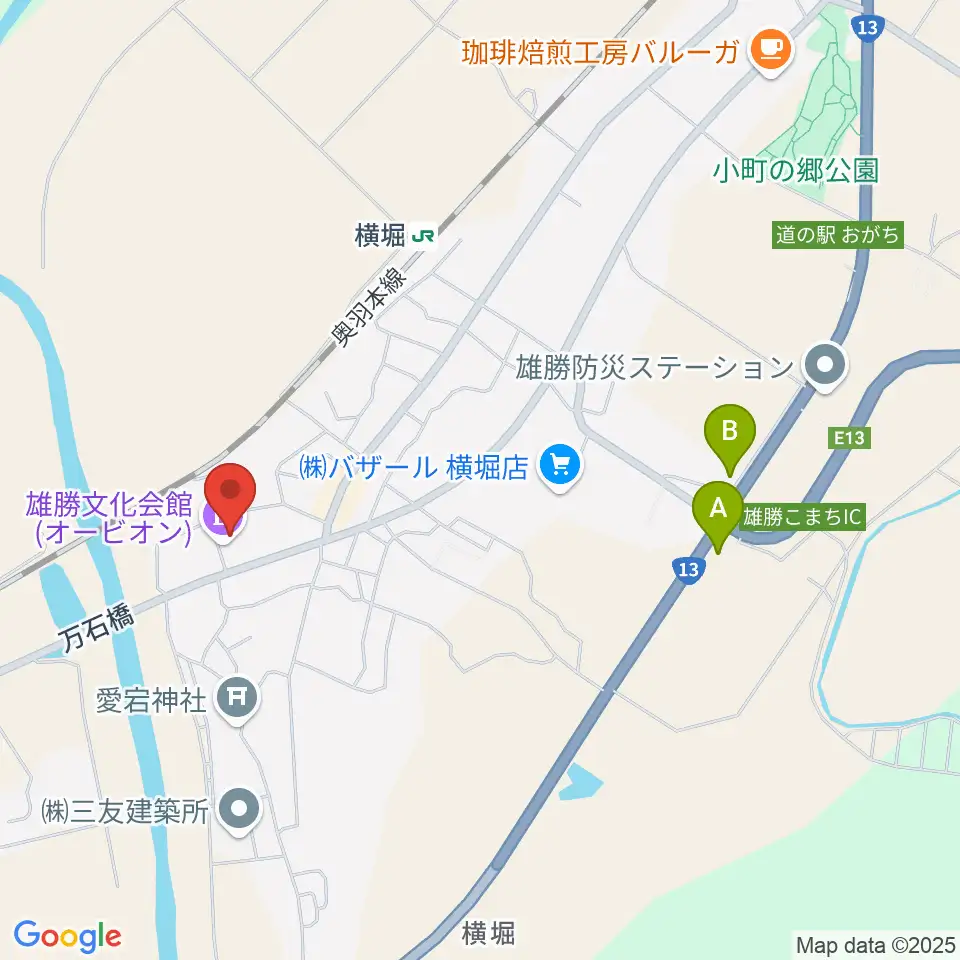 雄勝文化会館オービオン周辺の駐車場・コインパーキング一覧地図