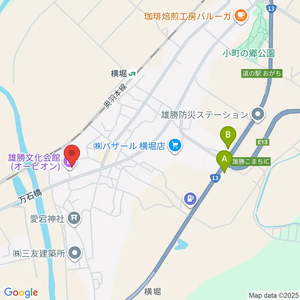雄勝文化会館オービオン周辺の駐車場・コインパーキング一覧地図