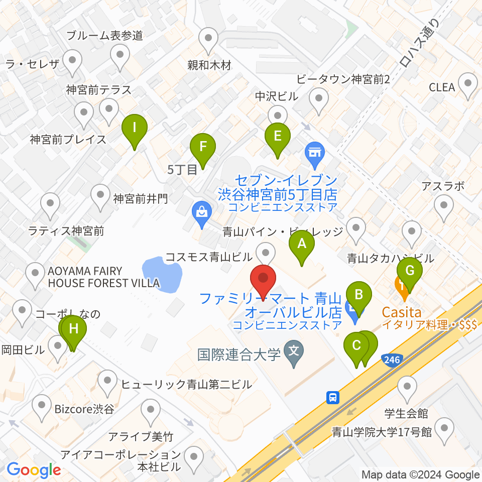 東京ウィメンズプラザ周辺の駐車場・コインパーキング一覧地図