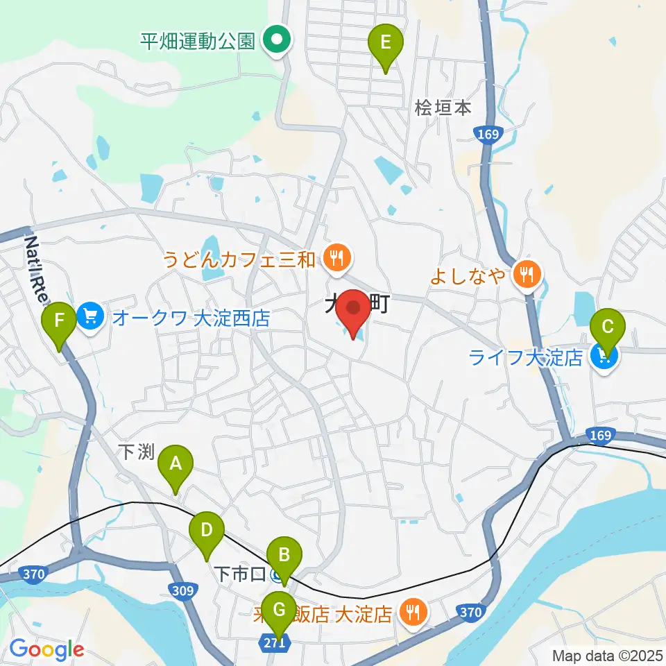 大淀町文化会館周辺の駐車場・コインパーキング一覧地図