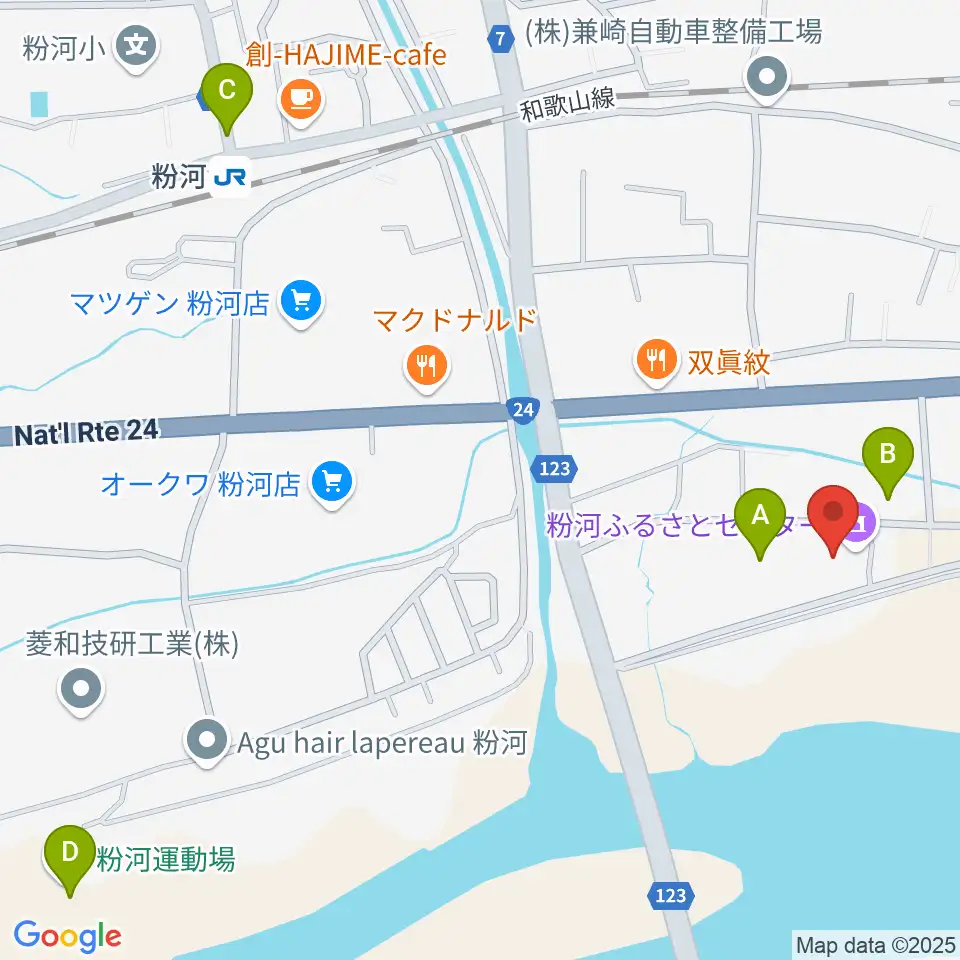 粉河ふるさとセンター周辺の駐車場・コインパーキング一覧地図
