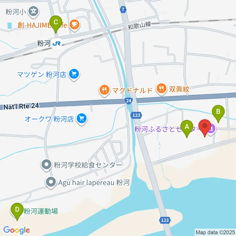 粉河ふるさとセンター周辺の駐車場・コインパーキング一覧地図