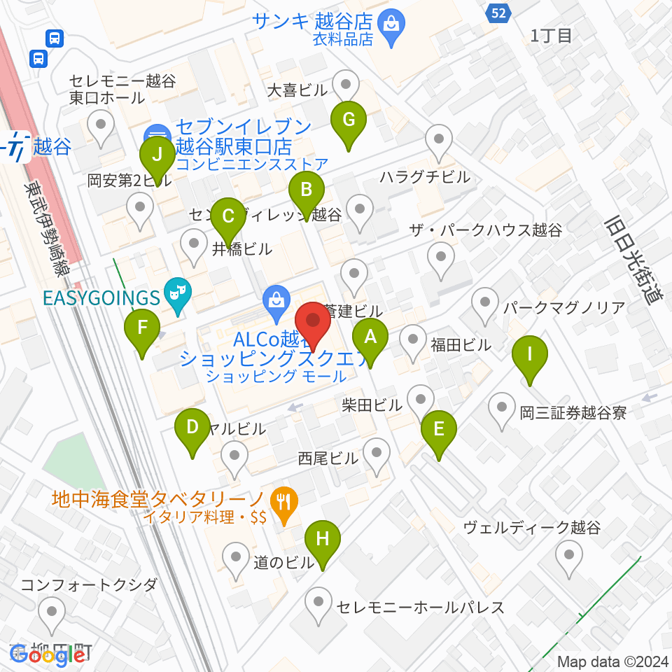 LoCo Music Studio周辺の駐車場・コインパーキング一覧地図