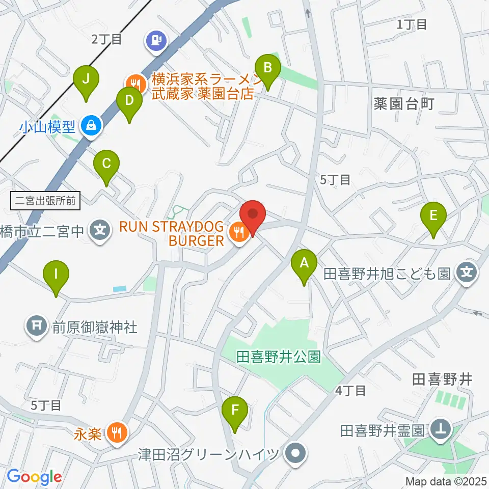 船橋スタジオネスト周辺の駐車場・コインパーキング一覧地図