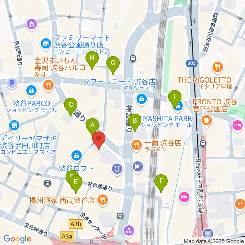 渋谷HUMAXシネマ周辺の駐車場・コインパーキング一覧地図