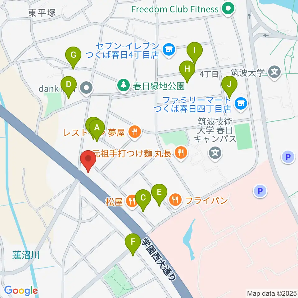 スタジオソングサイクル周辺の駐車場・コインパーキング一覧地図