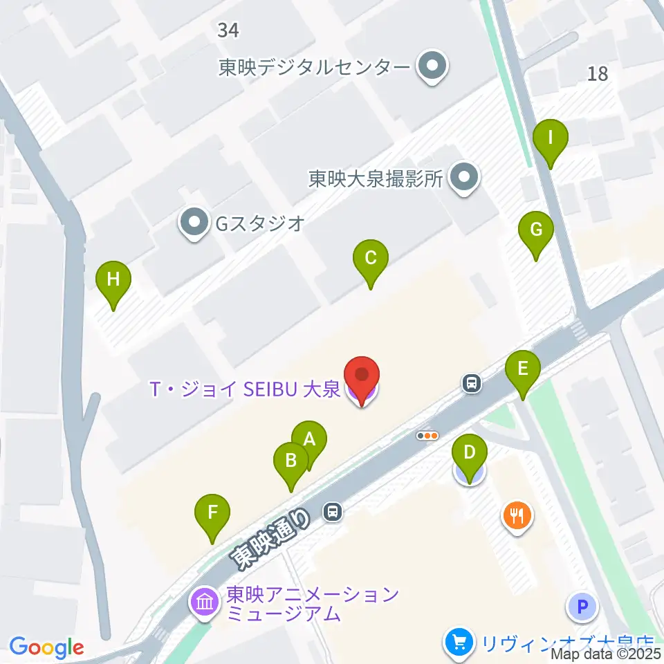 T・ジョイSEIBU大泉周辺の駐車場・コインパーキング一覧地図