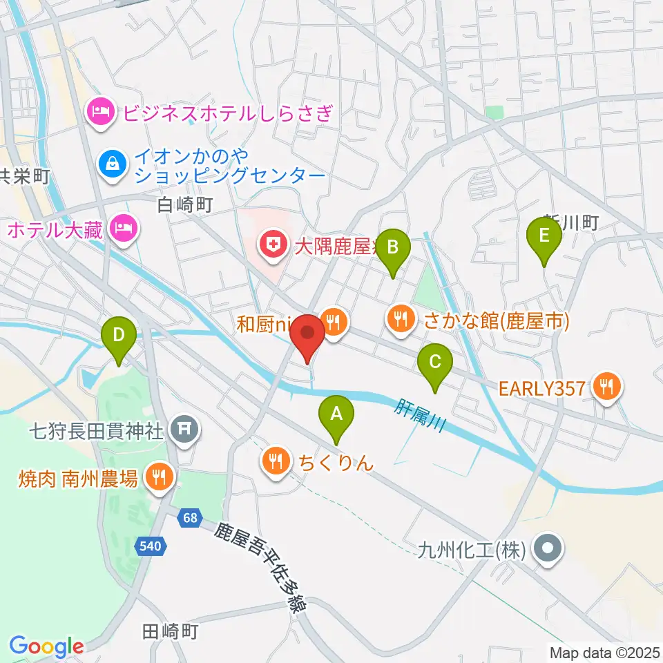 ライブスタジオ・ヴァイス周辺の駐車場・コインパーキング一覧地図