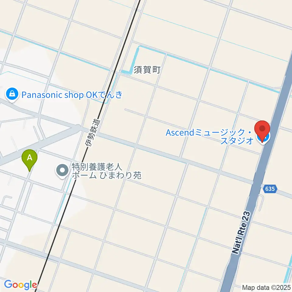 Ascendミュージック・スタジオ周辺の駐車場・コインパーキング一覧地図