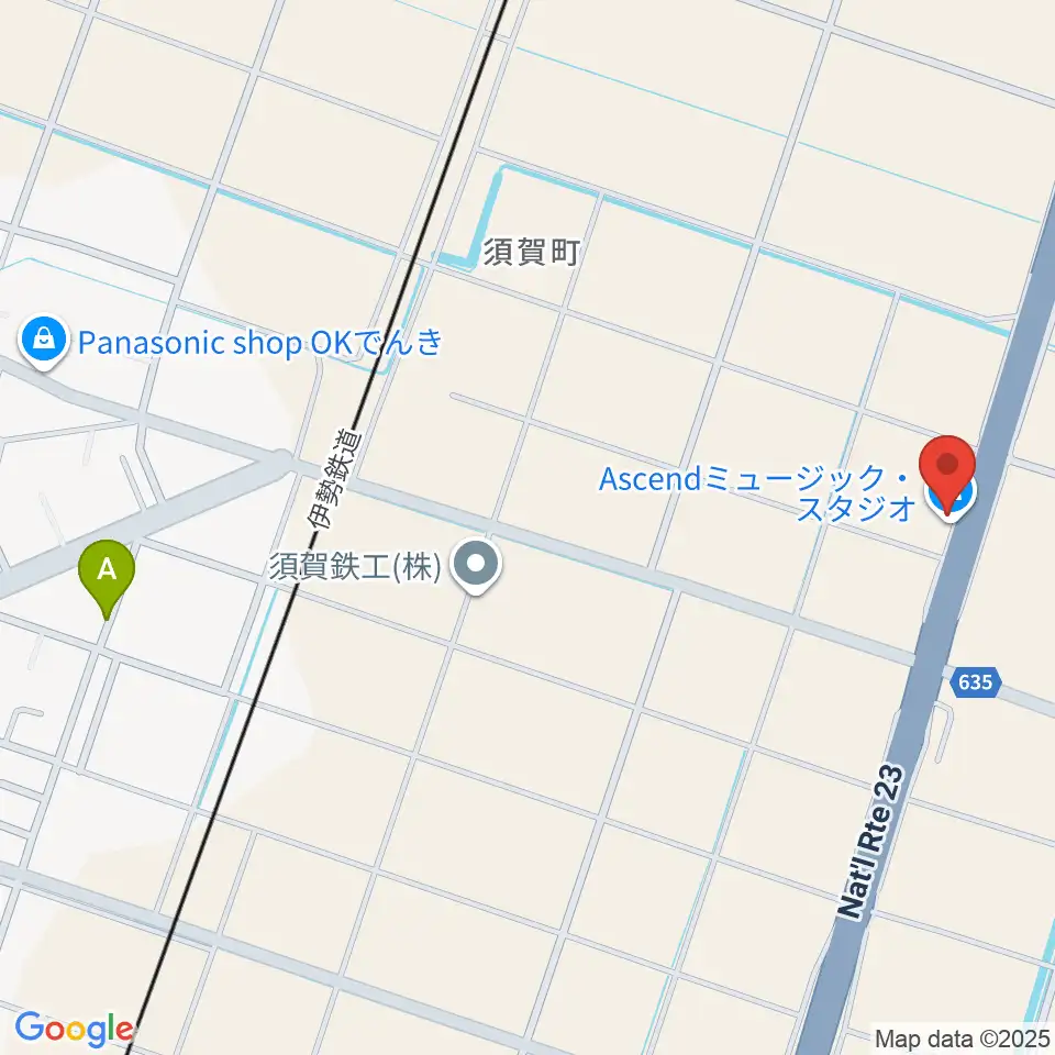 Ascendミュージック・スタジオ周辺の駐車場・コインパーキング一覧地図
