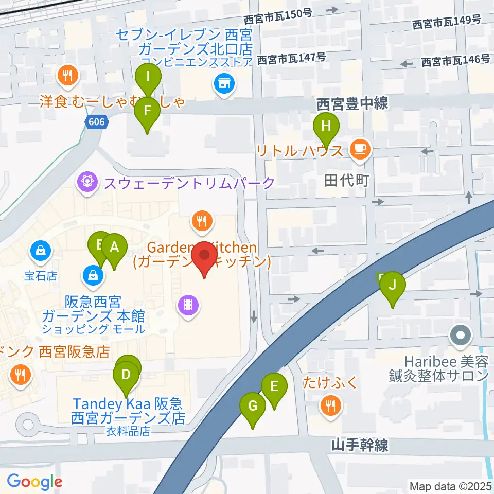 TOHOシネマズ西宮OS周辺の駐車場・コインパーキング一覧地図