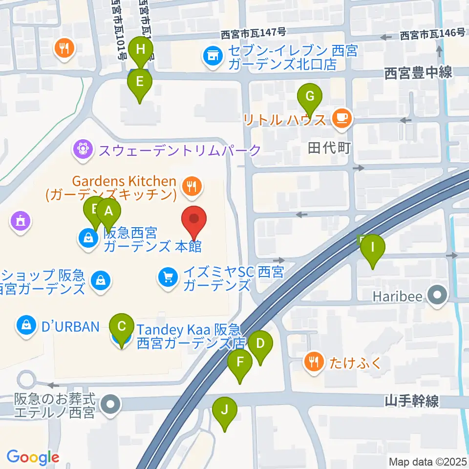 TOHOシネマズ西宮OS周辺の駐車場・コインパーキング一覧地図
