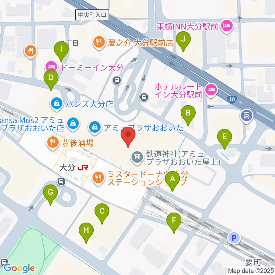 TOHOシネマズ アミュプラザおおいた周辺の駐車場・コインパーキング一覧地図
