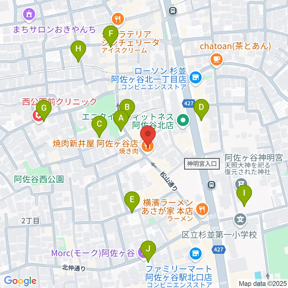 オントエンリズムストア周辺の駐車場・コインパーキング一覧地図