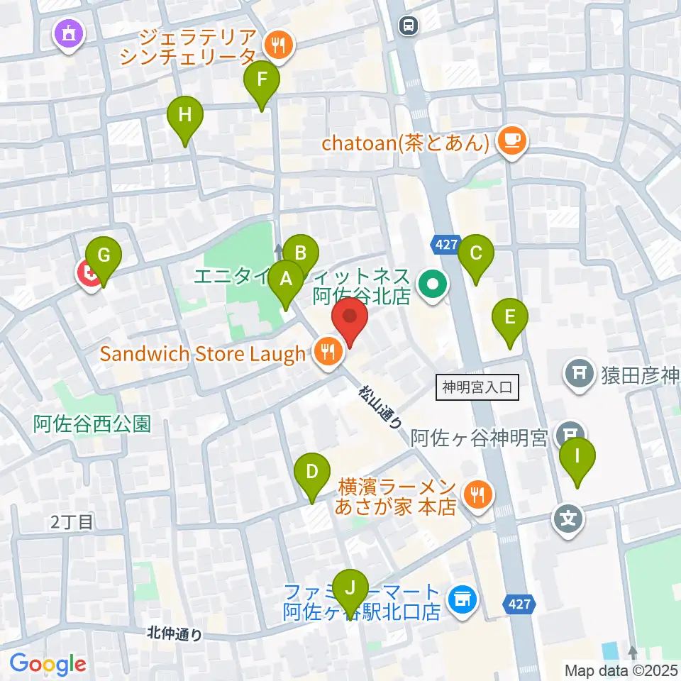 オントエンリズムストア周辺の駐車場・コインパーキング一覧地図