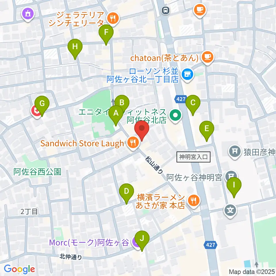 オントエンリズムストア周辺の駐車場・コインパーキング一覧地図