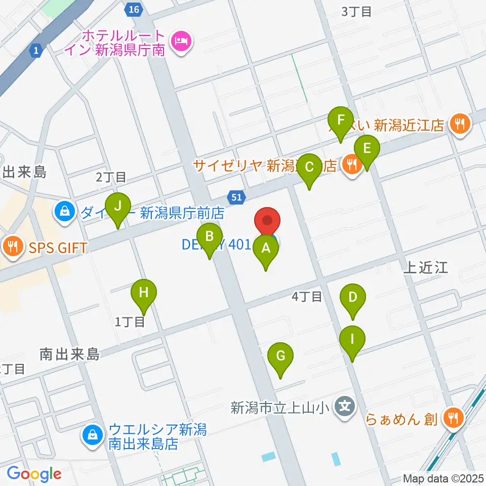 ユナイテッド・シネマ新潟周辺の駐車場・コインパーキング一覧地図