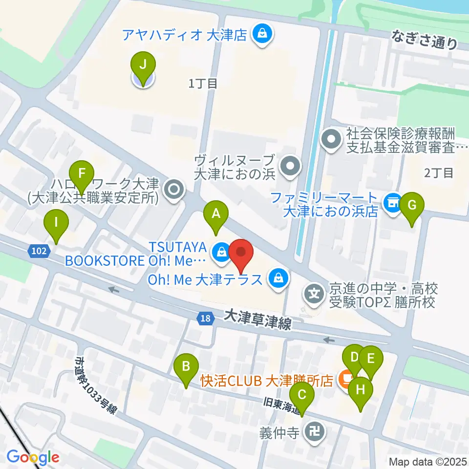 ユナイテッド・シネマ大津周辺の駐車場・コインパーキング一覧地図