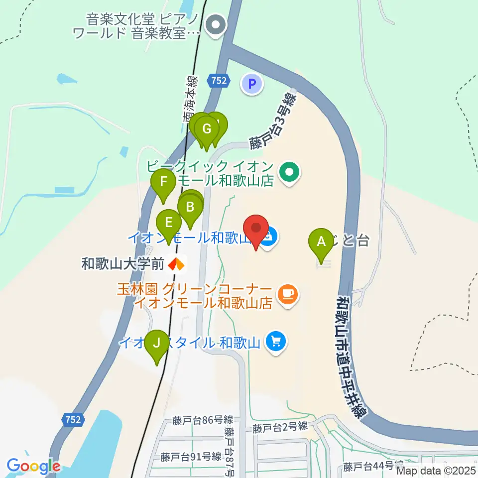 イオンシネマ和歌山周辺の駐車場・コインパーキング一覧地図