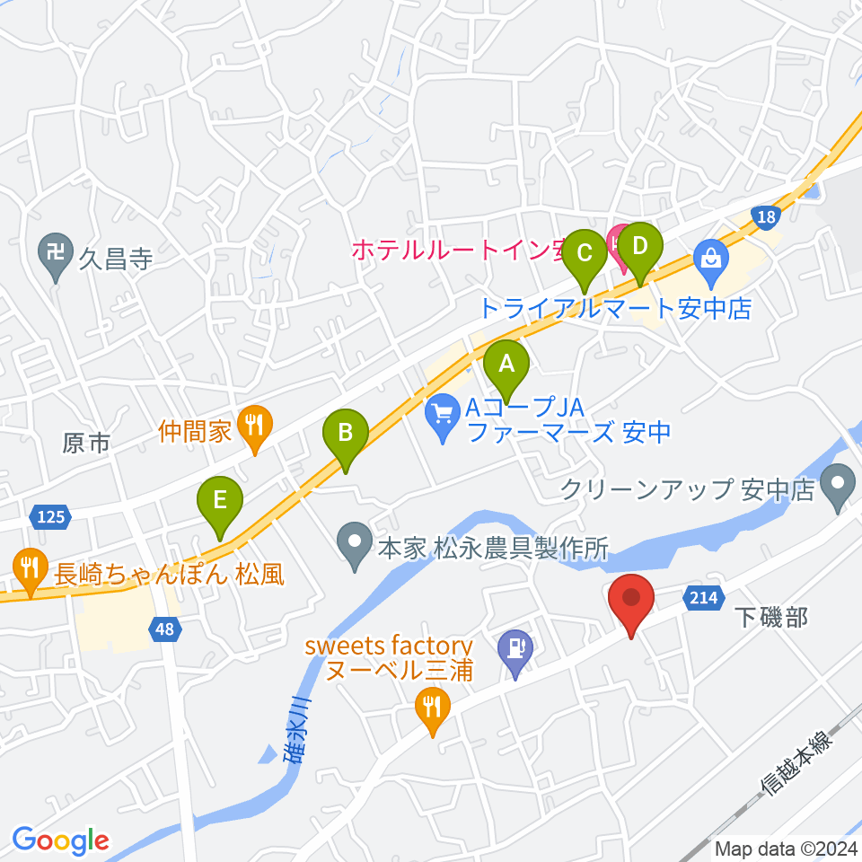 サウンドタム周辺の駐車場・コインパーキング一覧地図