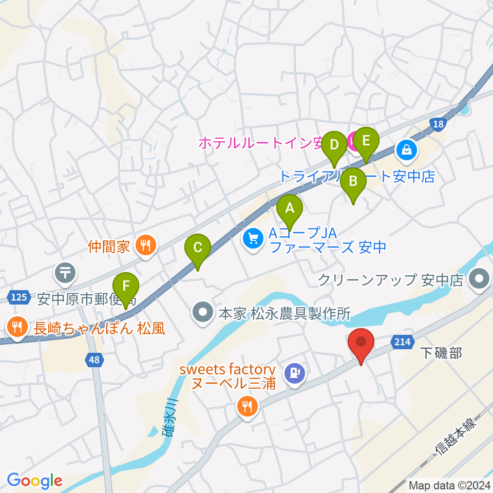 サウンドタム周辺の駐車場・コインパーキング一覧地図