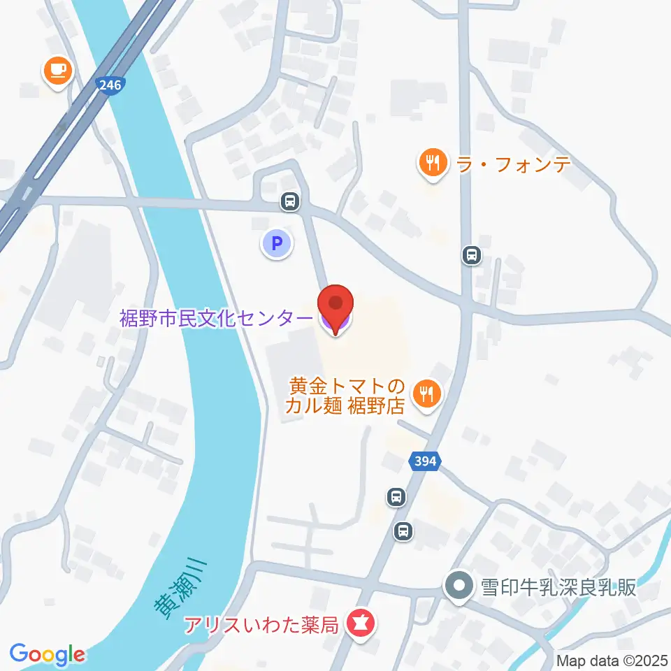 裾野市民文化センター周辺の駐車場・コインパーキング一覧地図