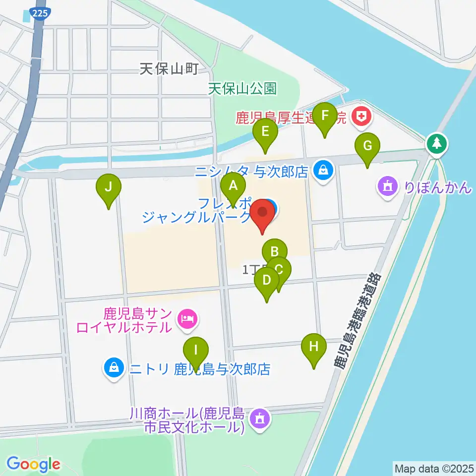 TOHOシネマズ与次郎周辺の駐車場・コインパーキング一覧地図