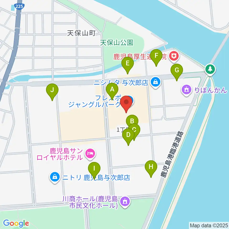TOHOシネマズ与次郎周辺の駐車場・コインパーキング一覧地図