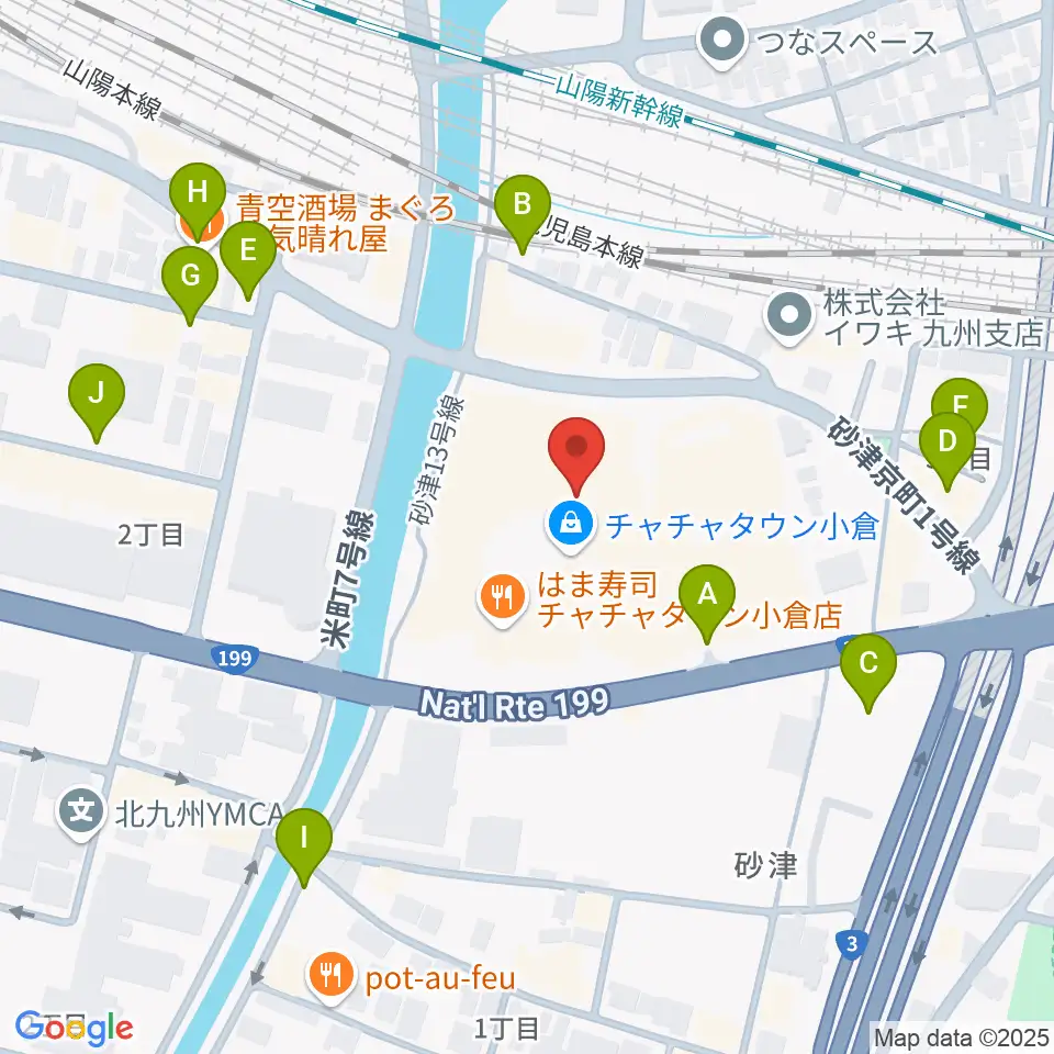 シネプレックス小倉周辺の駐車場・コインパーキング一覧地図